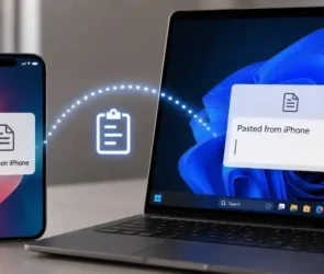 Copiaza pe iPhone și lipește pe Windows