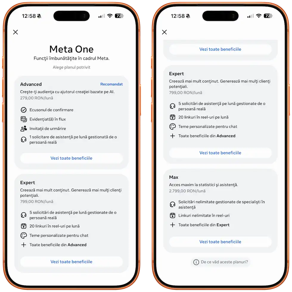 Planuri Tarifare Meta One
